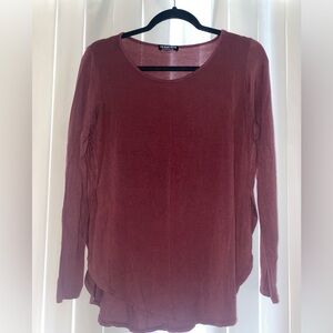 Long Sleeve Maroon Fashion Nova Top